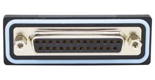 NORCOMP SDF-V25-213L051. D Sub Connector, IP67, Standard, Receptacle, NANOOK Series, 25 Contacts, DB, Solder