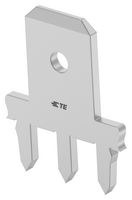 AMP - TE CONNECTIVITY 2376579-2 Terminal para PCB, 3P, 6.35mm x 0.81mm, 0.25" x 0.032", Latón, 1.5 mm, Estaño, FASTON Series