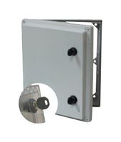 FIBOX AR IPW 108 K Inspection Window, Gray Cover w/Key Lock, Fibox Enclosures, Polycarbonate, IP66, NEMA 4, 4X, 12, 13