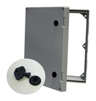 FIBOX AR IPW 108 B F Inspection Window, Gray, Fibox Enclosures, Polycarbonate, IP66, NEMA 4, 4X, 12, 13, 10 ", 8 "