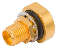 AMPHENOL SV MICROWAVE 1521-80001 RF / Coaxial Connector, 2.92mm Coaxial, Straight Bulkhead Jack, Solder, 50 ohm, 0.047" Flexible