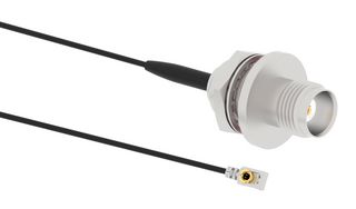AMPHENOL RF 095-850-311-200 RF / Coaxial Cable Assembly, 7.8 ", 200 mm, 1.13mm Micro, TNC Bulkhead Jack