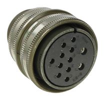 AMPHENOL INDUSTRIAL MS3106A22-1S Circular Connector, MIL-DTL-5015 Series, MS3106 Series, Straight Plug, 2 Contacts, Solder Socket