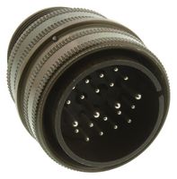 AMPHENOL INDUSTRIAL MS3106A28-11P Circular Connector, MIL-DTL-5015 Series, MS3106 Series, Straight Plug, 22 Contacts, Solder Pin