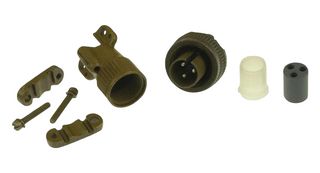 AMPHENOL INDUSTRIAL MS3106E18-19P Circular Connector, MIL-DTL-5015 Series, MS3106 Series, Straight Plug, 10 Contacts, Solder Pin