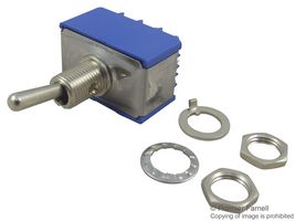 APEM 5666A Toggle Switch, Miniature, On-On, 4PDT, Non Illuminated, 5000 Series, 4 A, Panel Mount