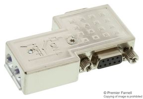 D Sub Connector, 9 Contacts, DE, Profibus Series, Metal Body