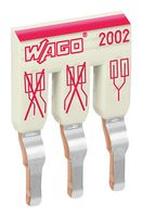 WAGO 2002-473 Accessory, Light Gray, Wago TOPJOB S 2002 Series Terminal Blocks, Insulated Staggered Jumper