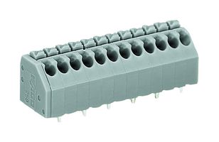 WAGO 250-204 Wire-To-Board Terminal Block, 3.5 mm, 4 Positions, 24 AWG, 16 AWG, 1.5 mm², Push In
