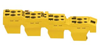 WAGO 753-120 SAFETY PLUG CONN, 8POS, YELLOW, 28-14AWG