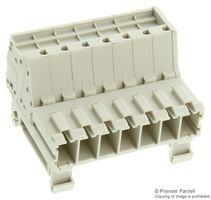 WAGO 831-3207/007-000 Pluggable Terminal Block, 7.62 mm, 7 Positions, 20 AWG, 8 AWG, 10 mm², Clamp