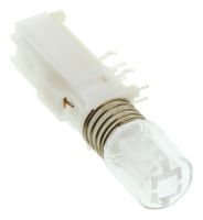 E-SWITCH WBL2UEEGYQR05CLR Industrial Pushbutton Switch, WBL Series, DPDT-DB, On-On, Round, Transparent