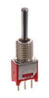 E-SWITCH 200MSP3T4B7M2QE Toggle Switch, Subminiature, On-Off-On, SPDT, Non Illuminated, 200 Series, Panel, Through Hole, 3 A
