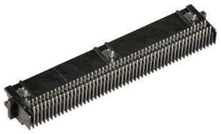 TE CONNECTIVITY - AMP 6-104069-7 Pin Header, Wire-to-Board, 1.27 mm, 2 Rows, 100 Contacts, Through Hole Right Angle, System 50