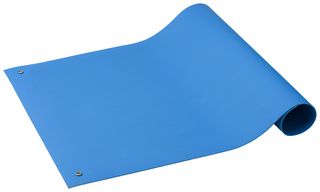 ACL STATICIDE 6672436 Dissipative Mat, 1 Layer, SpecMat-H Series, Polymer, Blue, 24" W x 36" L