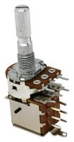 TT ELECTRONICS / BI TECHNOLOGIES P161G200QSC25C105 Rotary Potentiometer, PushPull Switch, 1 Mohm, 1 Turns, Antilog, 100 mW, ± 30%, P161 Series