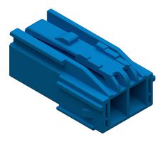 MOLEX 206997-2201 Carcasa de Conector, Azul, CP-4.5 206997 Series, Macho, 2 Posiciones, 4.5 mm