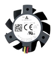 DELTA ELECTRONICS ASB0412VHA-AF00 DC Axial Fan, 12 V, Square, 40 mm, 10 mm, Sleeve Bearing, 9.505 CFM