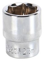 MULTICOMP PRO MP12-CRV23 Socket, Hex, 23mm, 1/2" Drive Size, Chrome Vanadium, DIN3120