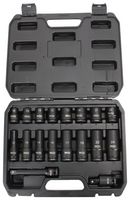 MULTICOMP PRO MP12-SS23163A Impact Socket Set, 1/2" Drive, Sockets/Universal Joint/Extension Bar/Case, 18 Pieces