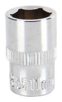 MULTICOMP PRO MP14-CRV11 Socket, Hex, 11mm, 1/4" Drive Size, Chrome Vanadium, DIN3120