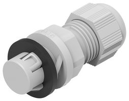 ENTRELEC - TE CONNECTIVITY 1SNG622001R0000 Cable Gland, 3 mm, 10 mm, Nylon 6 (Polyamide 6), Light Grey, IP68
