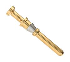HARTING 09580006305 Heavy Duty Connector Contact, UIC 558 Series, Pin, 18 AWG, Crimp, 10 A, Copper Alloy