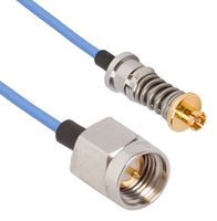 AMPHENOL SV MICROWAVE 7012-2100 RF / Coaxial Cable Assembly, 6 ", 152.4 mm, 0.085" Flexible, SMP Right Angle Jack, SMP Jack