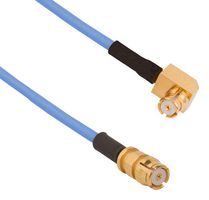 AMPHENOL SV MICROWAVE 7032-9731 RF / Coaxial Cable Assembly, 6 ", 152.4 mm, 0.047" Flexible, SMPM Right Angle Jack, SMPM Jack