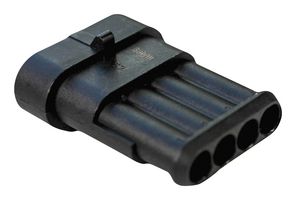BULGIN LIMITED PX2000P04BK Automotive Connector Housing, PX20 Series, Plug, 4 Positions