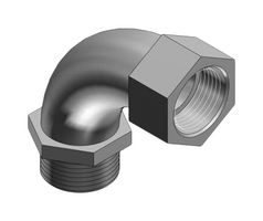 ABB - THOMAS & BETTS 461-TB Conduit Connector, Non-Insulated, 90 Degree, 3/4 ", Malleable Iron, 38.1 mm, NEMA FB-1