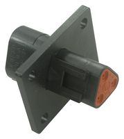 DEUTSCH - TE CONNECTIVITY DT04-3P-CL06 Automotive Connector Housing, Thin Wall, Black, DT Series, Receptacle, 3 Positions