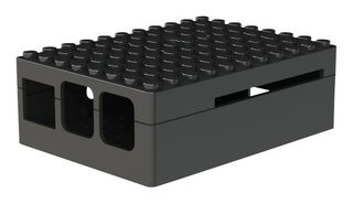 MULTICOMP PRO CBPIBLOX-BLK. Dev Board Enclosure, Raspberry Pi Model B+, 2 Model B &  3 Model B, Black, ABS