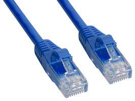 AMPHENOL CABLES ON DEMAND MP-5ERJ45UNNB-003 Ethernet Cable, Cat5e, RJ45 Plug to RJ45 Plug, UTP (Unshielded Twisted Pair), Blue, 915 mm, 3 ft