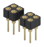 MILL-MAX 411-13-238-41-001000 IC & Component Socket, 38 Contacts, PCB Socket, 2.54 mm, 411 Series, 2.54 mm, Beryllium Copper