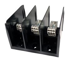 MARATHON SPECIAL PRODUCTS 1343548 Panel Mount Barrier Terminal Block, 200 A, 600 V, 3 Pole, 1, Screw, 000 AWG