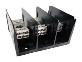 MARATHON SPECIAL PRODUCTS 1343553 Panel Mount Barrier Terminal Block, 335 A, 600 V, 3 Pole, 1, Screw, 6 AWG