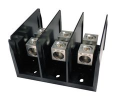 MARATHON SPECIAL PRODUCTS 1343582 Panel Mount Barrier Terminal Block, 310 A, 600 V, 3 Pole, 1, Screw, 6 AWG