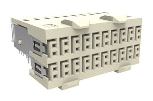 EDAC 500-040-225-G02 Connector, 40 Contacts, 2.5 mm, Receptacle, Through Hole, 4 Rows