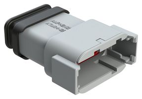 AMPHENOL SINE/TUCHEL ATM04-12PA-SR1GY Automotive Connector Housing, Grey, ATM Series, Receptacle, 12 Positions