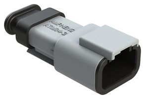 AMPHENOL SINE/TUCHEL ATM04-3P-SR01GY Automotive Connector Housing, ATM Series, Receptacle, 3 Positions