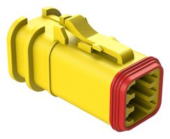 AMPHENOL SINE/TUCHEL AT06-6S-OMYEL Automotive Connector Housing, AT BoardLock Series™, Plug, 6 Positions