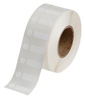 BRADY J20-152-7425J Label, Lab, Inkjet Printable, 9.525mm H x 25.4mm W, Polypropylene, White, 2000
