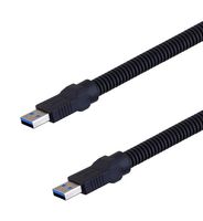 L-COM U3A00071-3M Cable USB, Armadura de Plástico, Tipo A Macho a Tipo A Macho, 3 m, 9.8 ft, USB 3.0, Azul