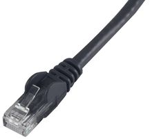 PRO SIGNAL PSG90851 Ethernet Cable, Cat6, RJ45 Plug to RJ45 Plug, UTP (Unshielded Twisted Pair), Black, 200 mm, 7.9 "