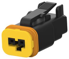 TE CONNECTIVITY 2324808-1 Carcasa de Conector Automotriz, MCON Series, Macho, 2 Posiciones