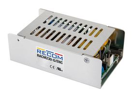 RECOM POWER RACM230-48SG/ENC AC/DC Enclosed Power Supply (PSU), Medical, 1 Outputs, 230 W, 48 V, 4.8 A