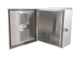 L-COM NBSS141207-03V Metal Enclosure, Outdoor / Weatherproof, 304 Stainless Steel, 368.3 mm, 330.2 mm, 198.88 mm, IP24