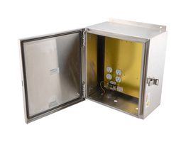 L-COM NBSS141207-100 Metal Enclosure, Outdoor / Weatherproof, 304 Stainless Steel, 368.3 mm, 330.2 mm, 198.88 mm, IP66