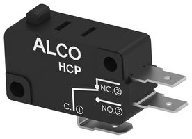 ALCOSWITCH - TE CONNECTIVITY HCP20DTD0H04 Microswitch, Miniature, Pin Plunger, SPDT, Quick Connect, 20 A